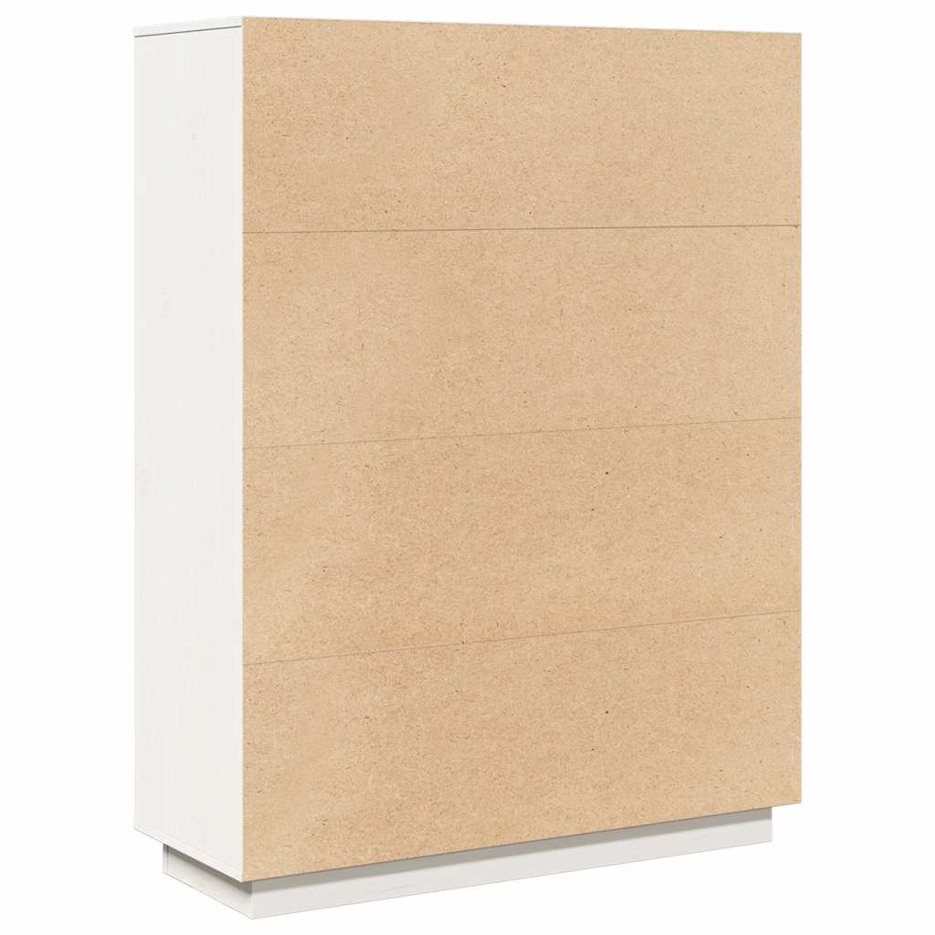 Highboard White 89x34x116.5 cm Solid Wood Pine